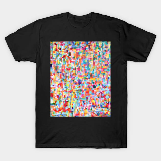 Multi - Abstract Painting T-Shirt by Kamaloca